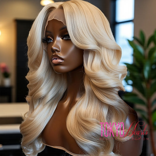 Brazilian 613 Raw Blonde Body Wave Lace Front Wig (HD Lace)