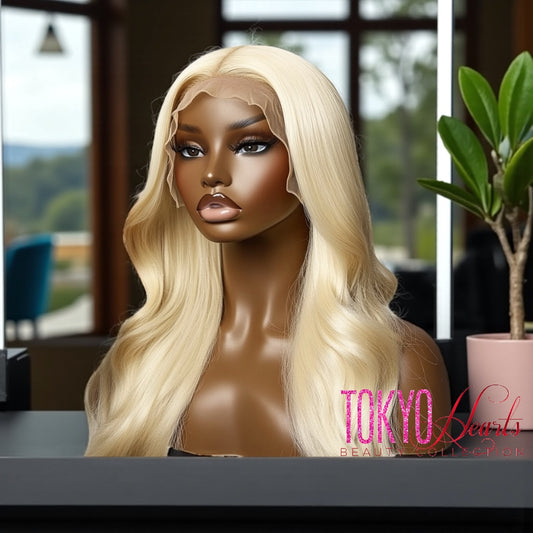 Brazilian 613 Raw Blonde Body Wave Lace Front Wig (HD Lace)